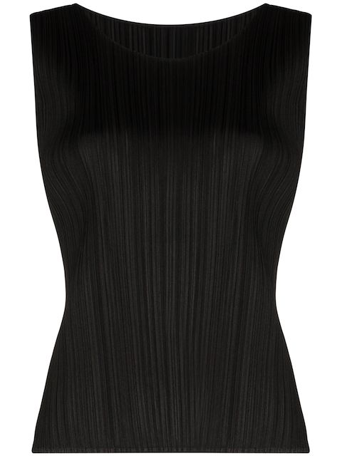 Pleats Please Issey Miyake sleeveless plissé top