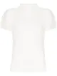 Image 1 of Pleats Please Issey Miyake high neck short sleeve plissé top