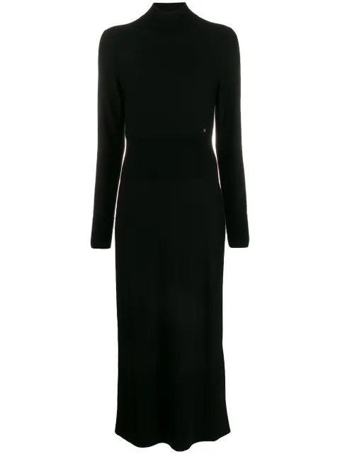 CALVIN KLEIN ROLL NECK KNITTED DRESS