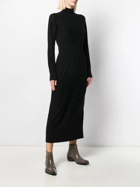 CALVIN KLEIN ROLL NECK KNITTED DRESS