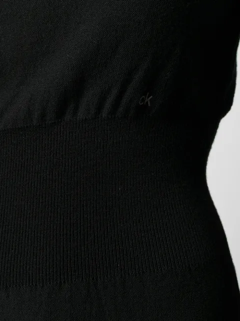 CALVIN KLEIN ROLL NECK KNITTED DRESS
