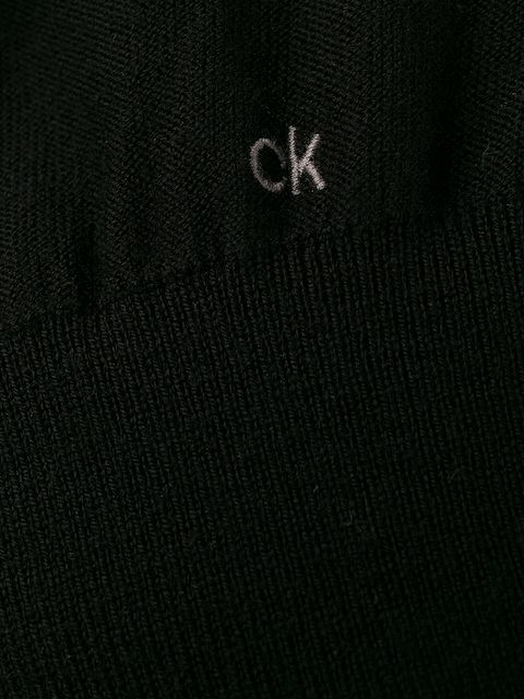 CALVIN KLEIN ROLL NECK KNITTED DRESS