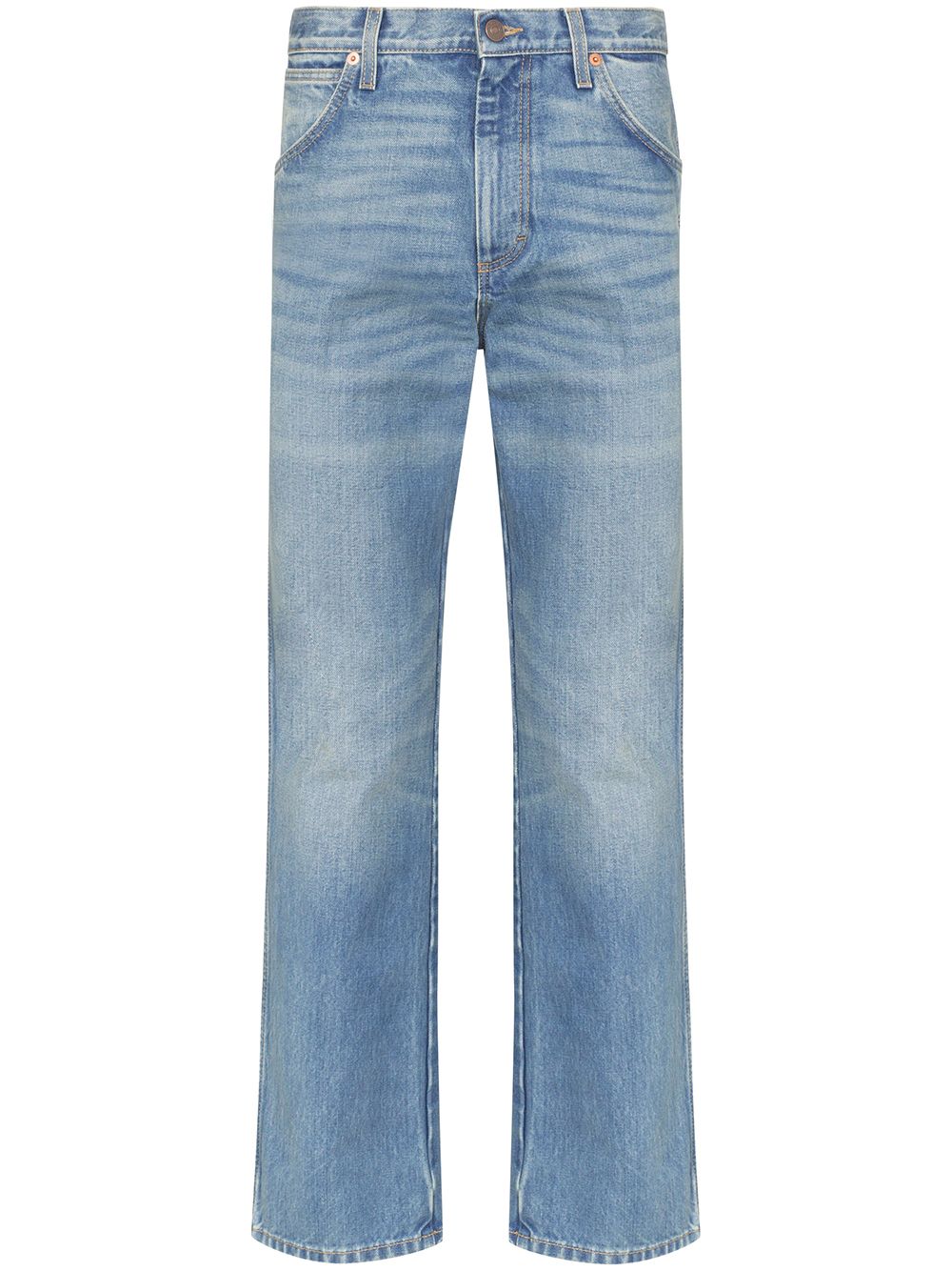 фото Gucci джинсы кроя слим с эффектом потертости