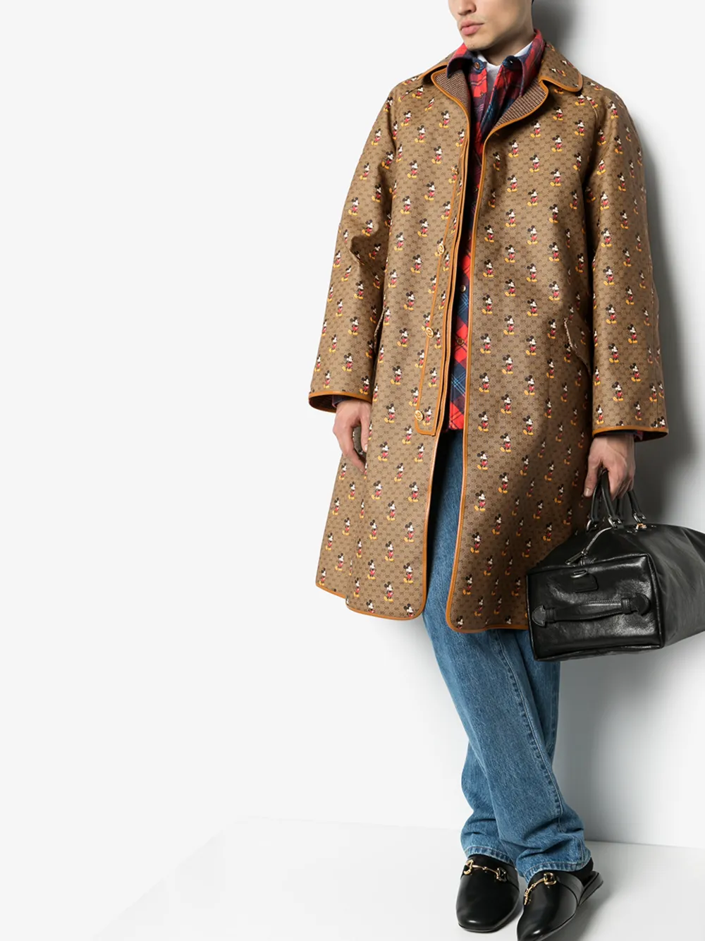 GUCCI X DISNEY MICKEY MOUSE GG REVERSIBLE COAT,603479Z8AH014549563