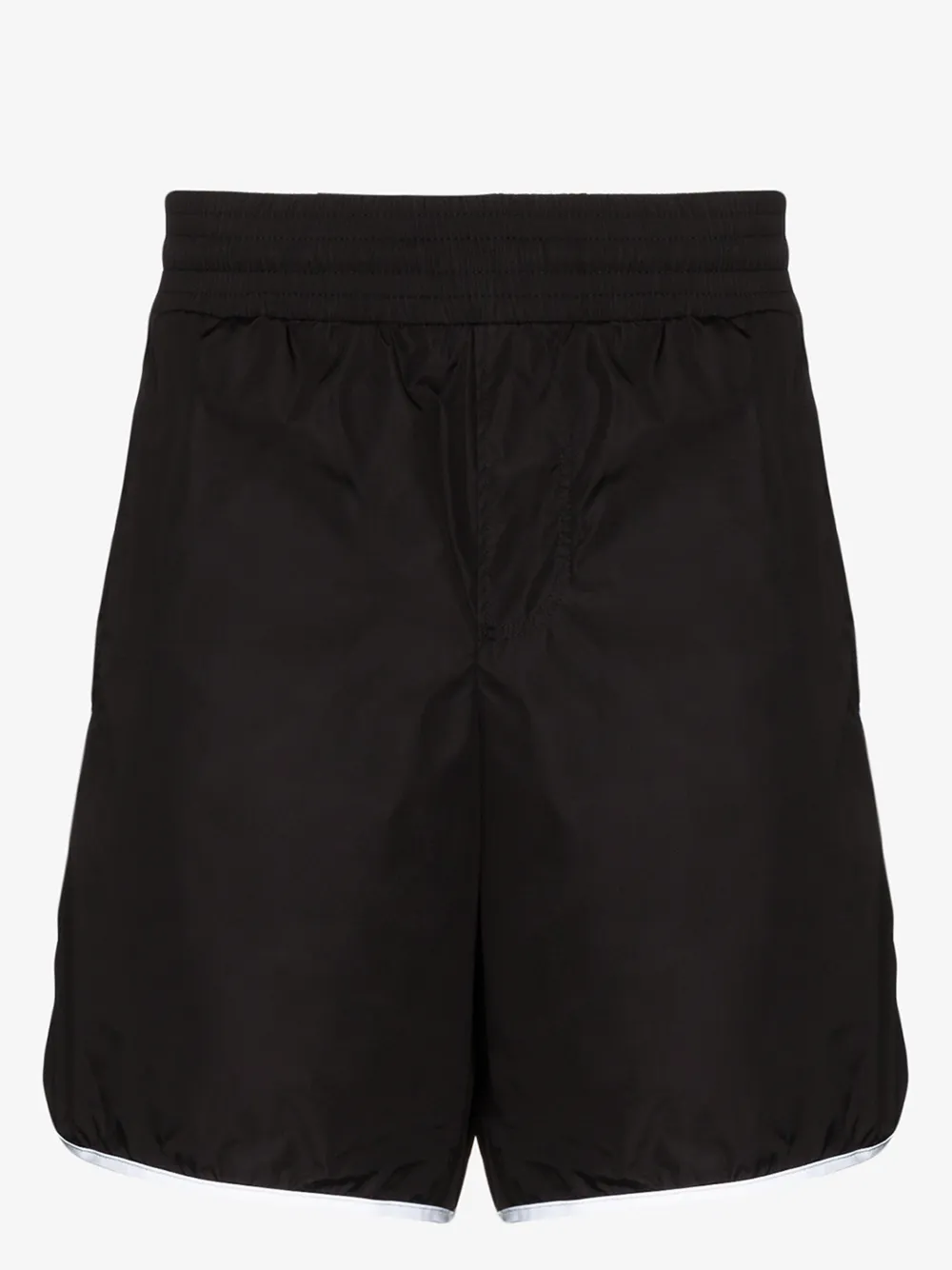 Gucci Interlocking G Stripe Swim Shorts In Black
