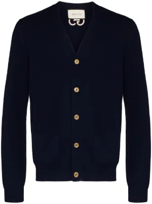 gucci cardigan black and white