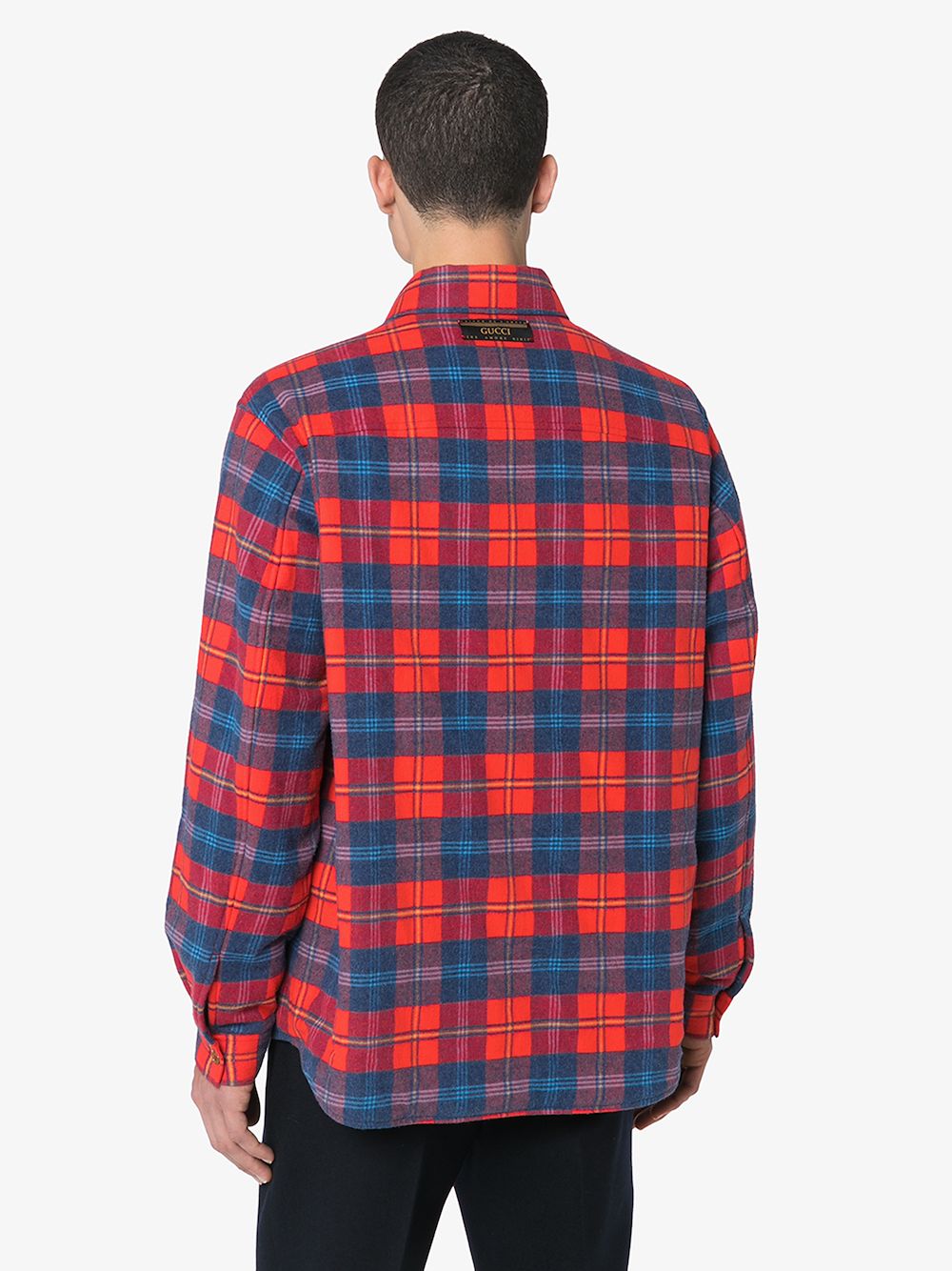 GUCCI GUCCI X DISNEY MICKEY MOUSE CHECKED COTTON SHIRT,591242ZADJX14549623