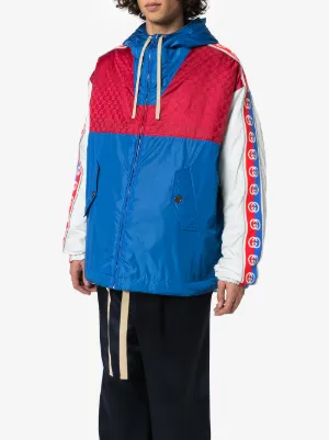 red and blue gucci jacket