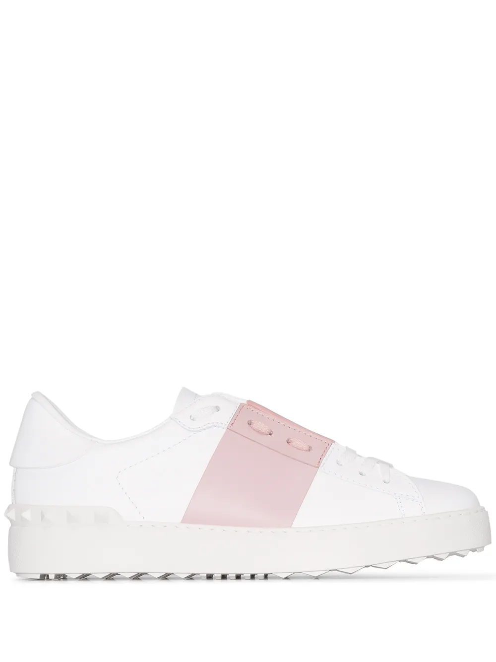 VALENTINO OPEN LEATHER SNEAKERS