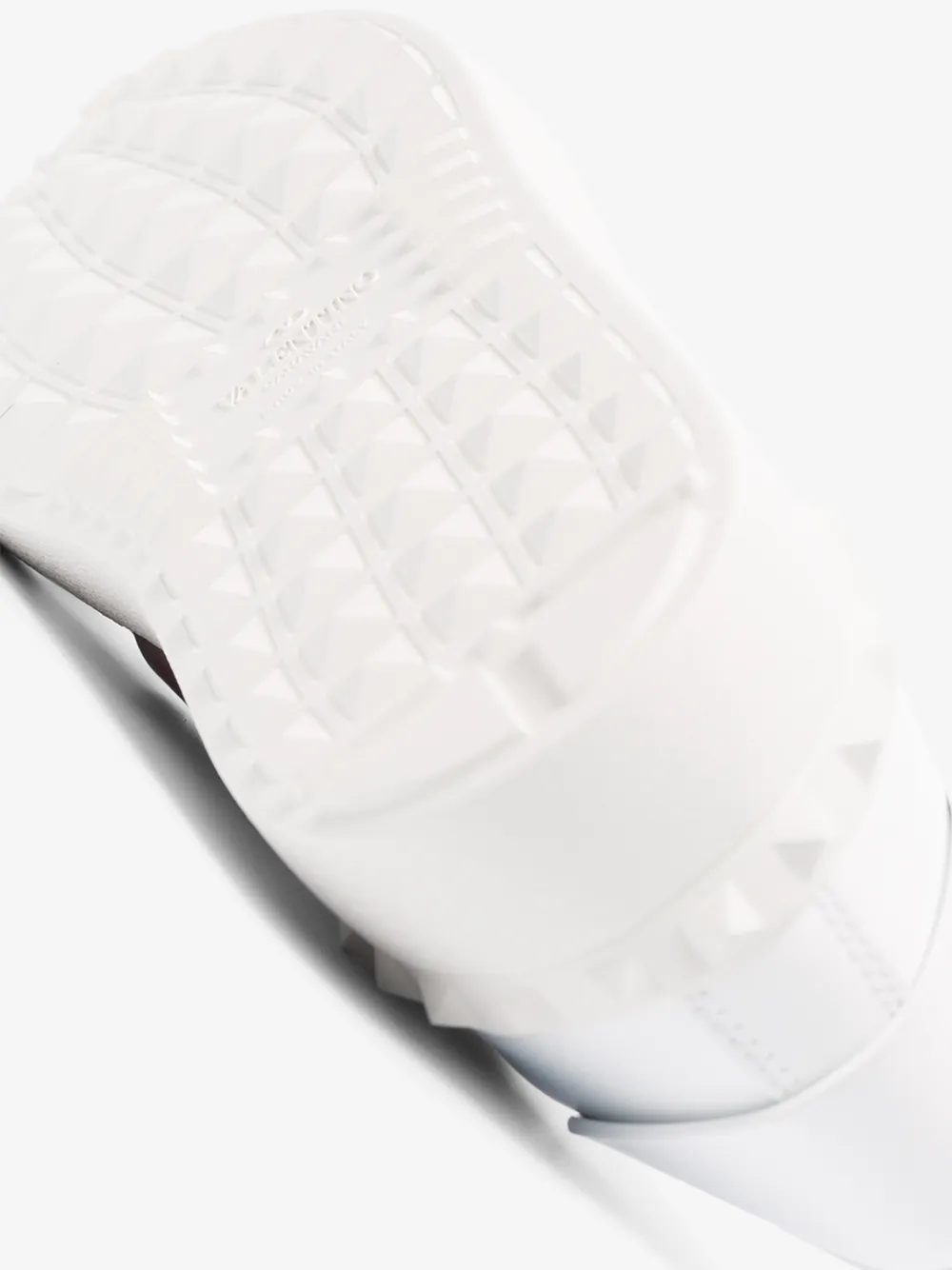 VALENTINO WHITE AND PINK GARAVANI ROCKSTUD UNTITLED SNEAKERS,TW2S0781BLU14549889