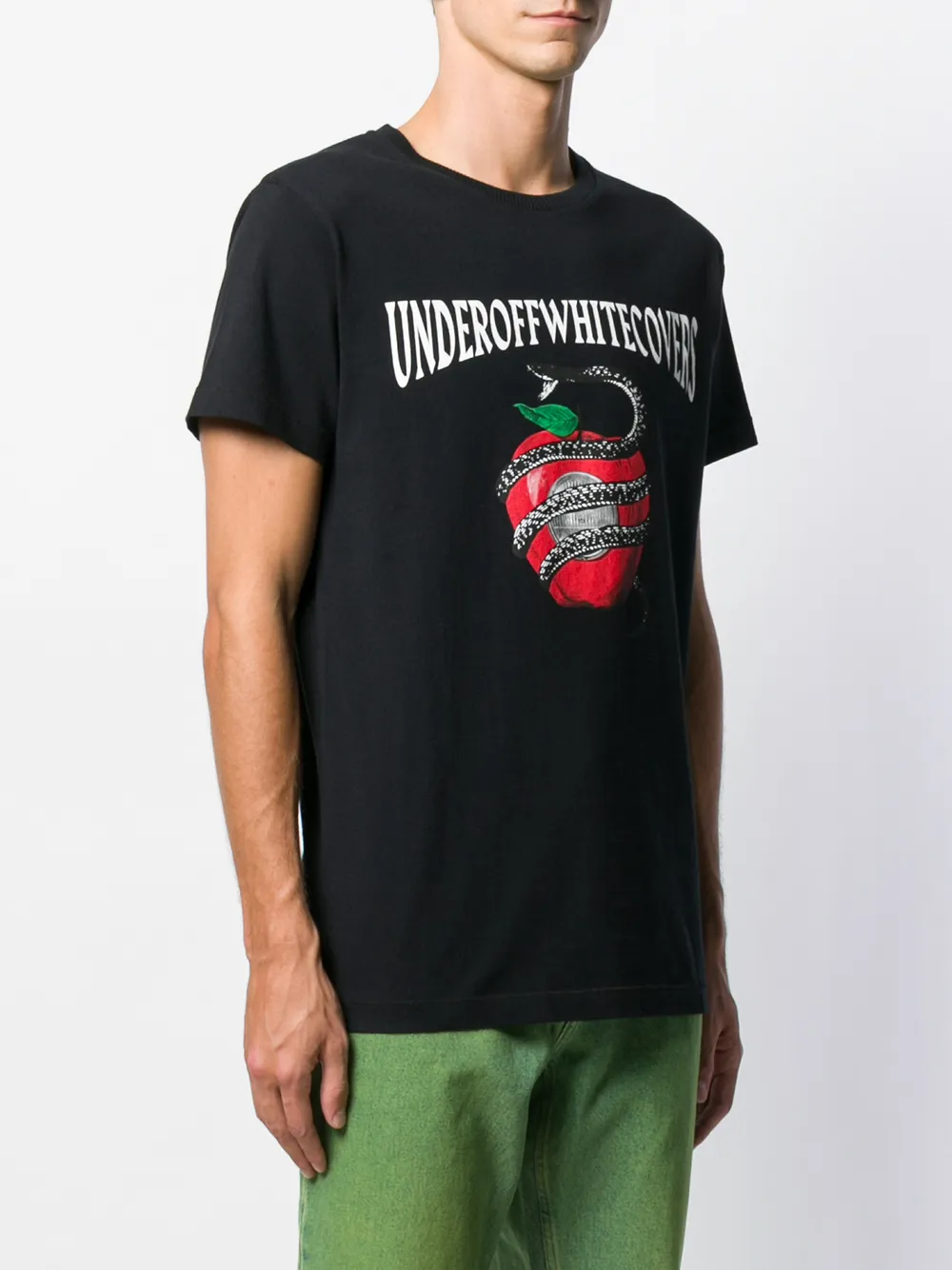 Off-White T-shirt met print Zwart