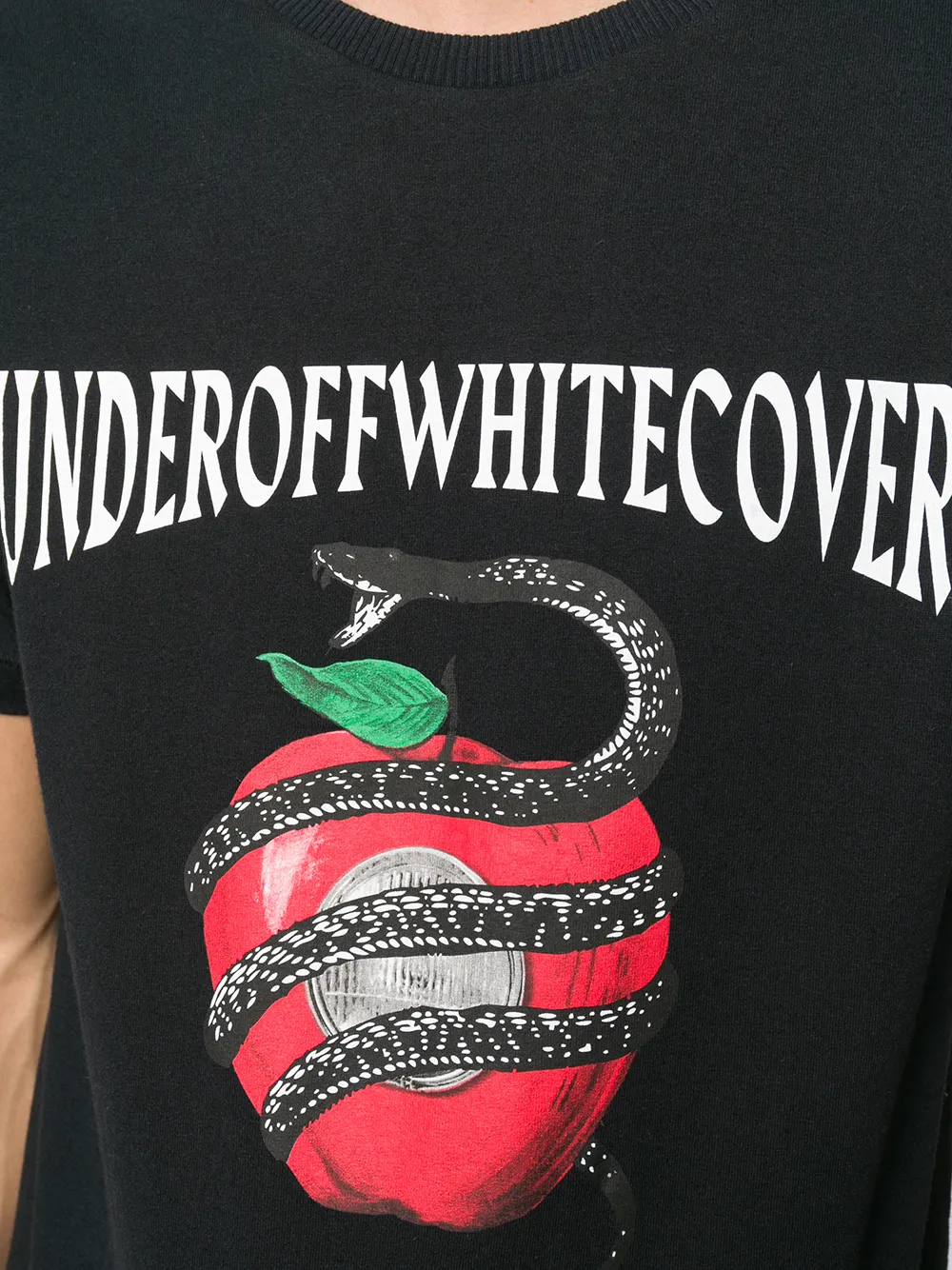 Off-White T-shirt met print Zwart