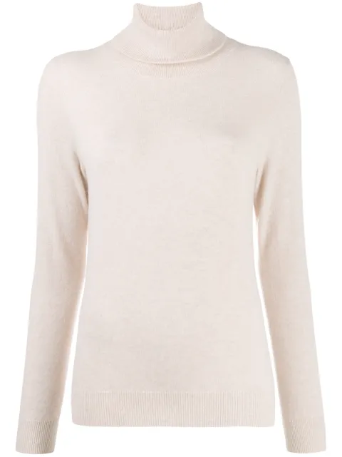 N.Peal fine knit polo neck jumper