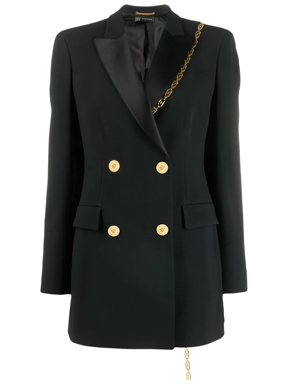 Versace Doppelreihiger Blazer - Schwarz