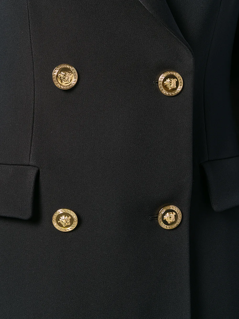 Versace Blazer met dubbele rij knopen Zwart