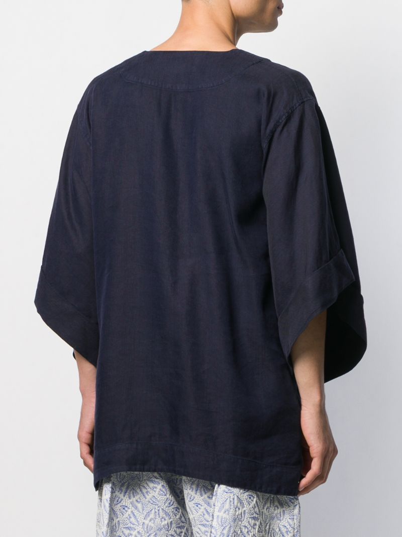 Shop Henrik Vibskov Kaii Loose-fit Denim Shirt In Blue