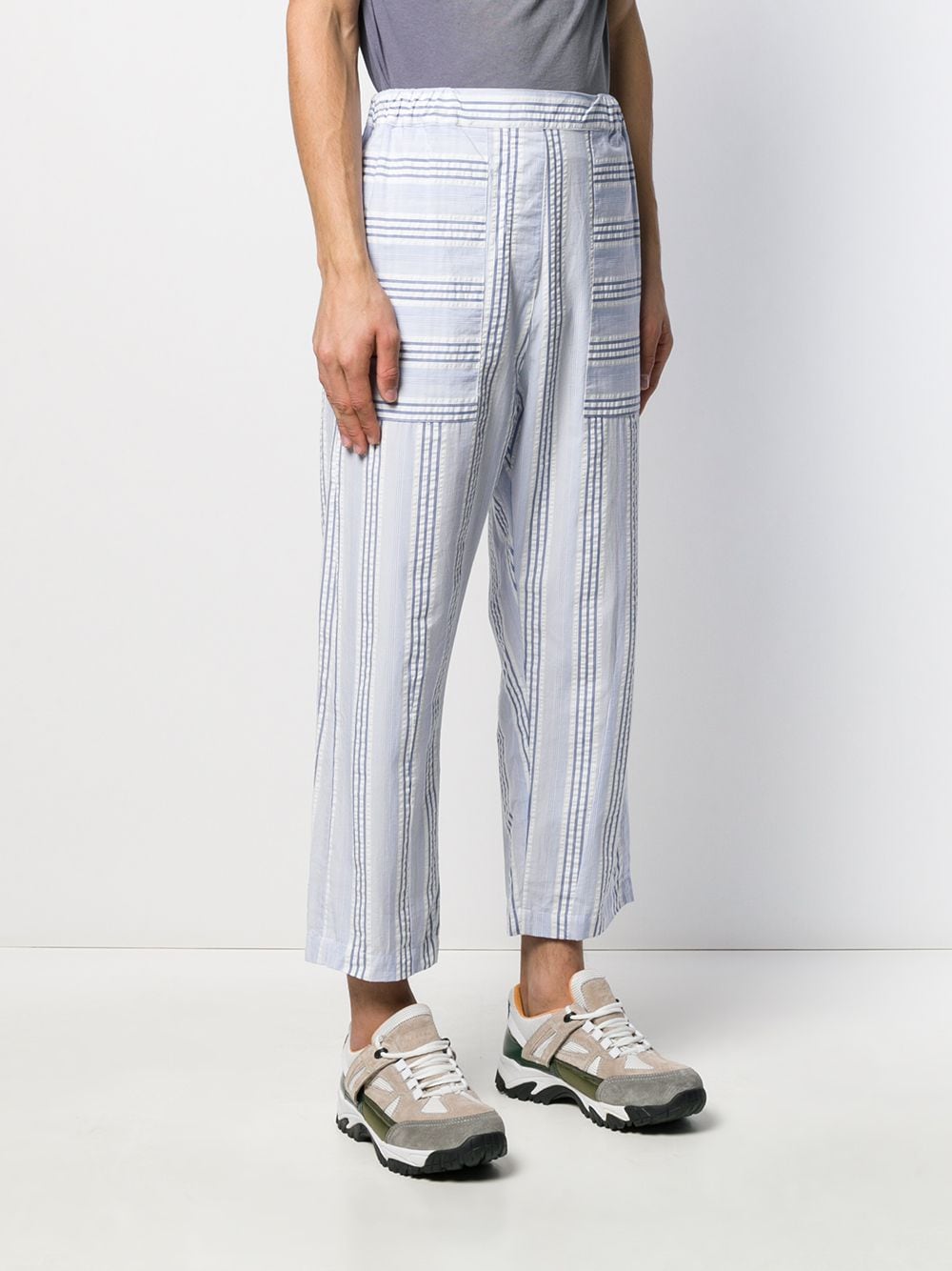 Henrik Vibskov Kaii Striped drop-crotch Trousers - Farfetch