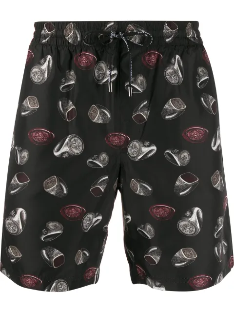Dolce & Gabbana Short de natação estampado