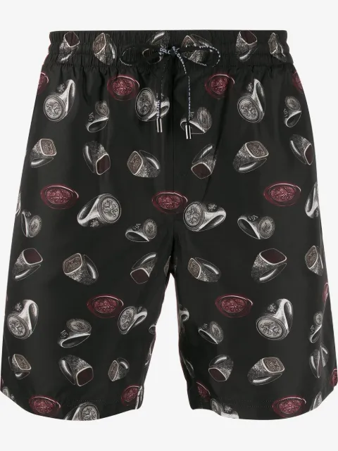 Dolce & Gabbana Short de natação estampado