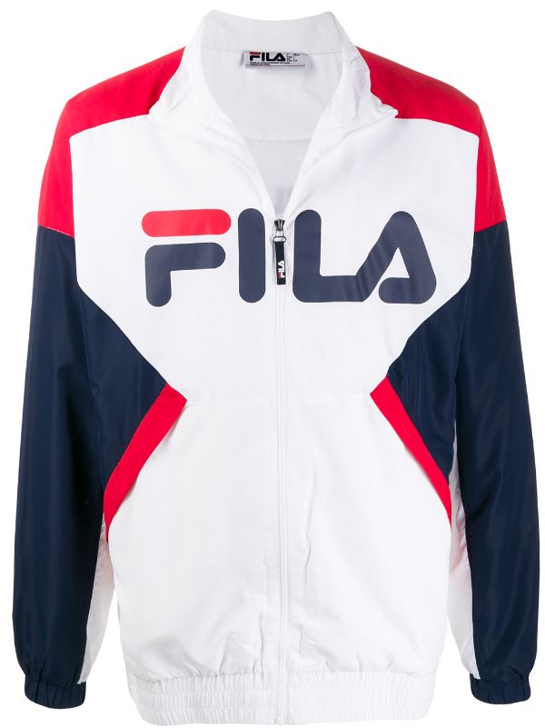 fila windbreaker white