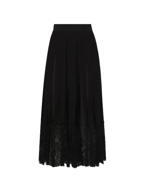 Dolce & Gabbana lace-trim mid skirt