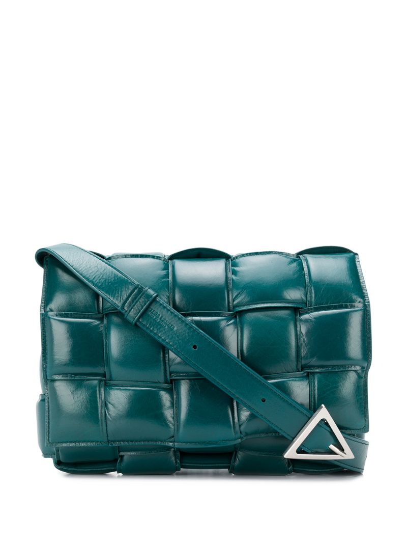 Bottega Veneta Quilted Shoulder Bag In Green | ModeSens