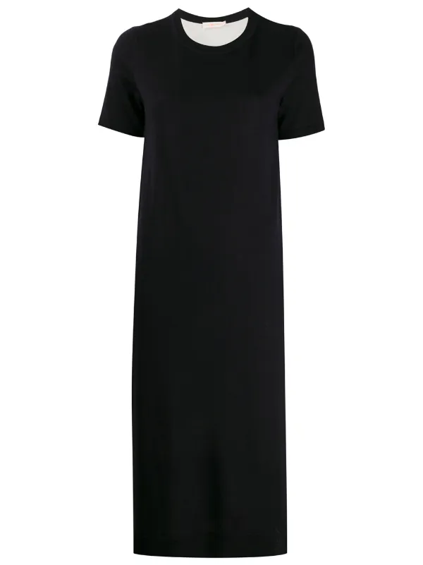 black and white striped jumper dress