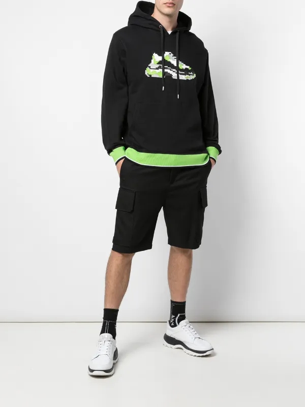 Mostly Heard Rarely Seen 8-Bit Mint Wave Jersey Hoodie | Black