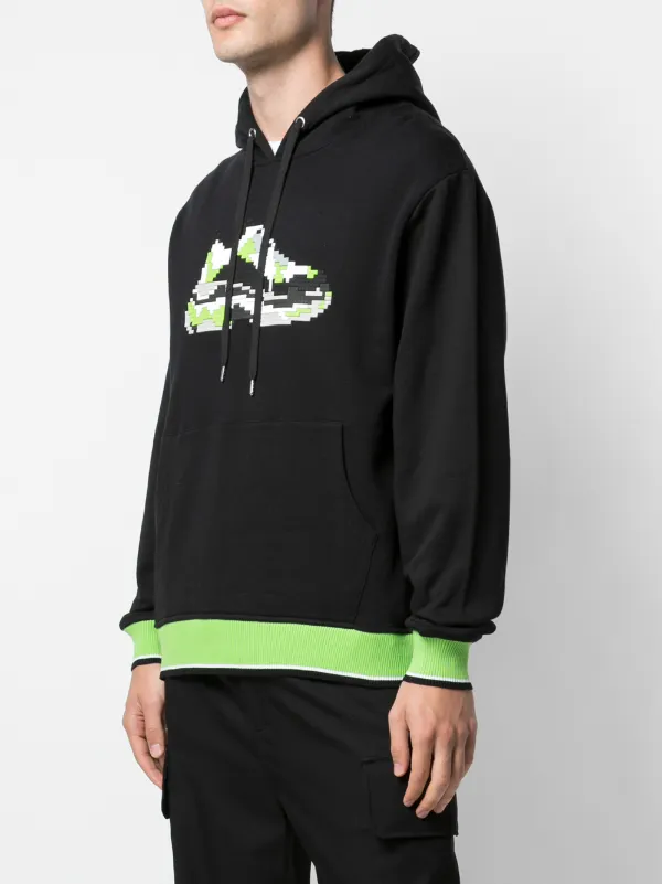 Mostly Heard Rarely Seen 8-Bit Mint Wave Jersey Hoodie | Black