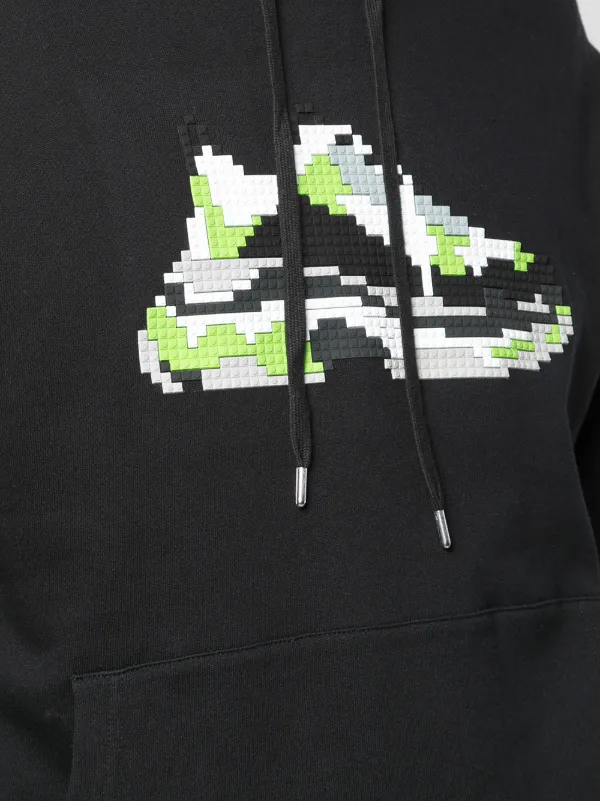 Mostly Heard Rarely Seen 8-Bit Mint Wave Jersey Hoodie | Black