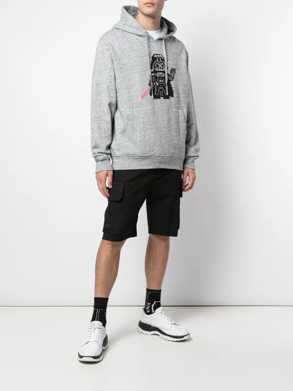 Mostly Heard Rarely Seen 8-Bit Invader Jersey Hoodie | Grey | FARFETCH