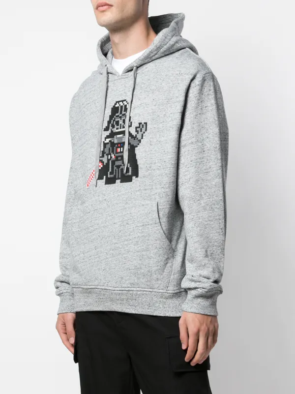 Mostly Heard Rarely Seen 8-Bit Invader Jersey Hoodie | Grey | FARFETCH