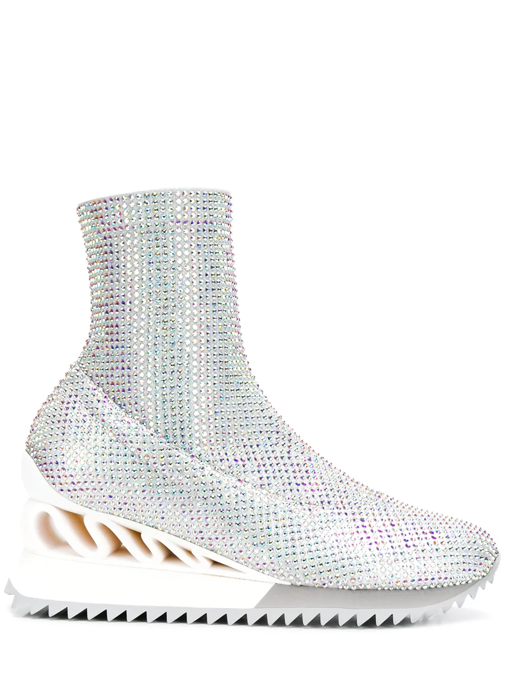 Le Silla Reiko Wave sneakerlaarzen Zilver