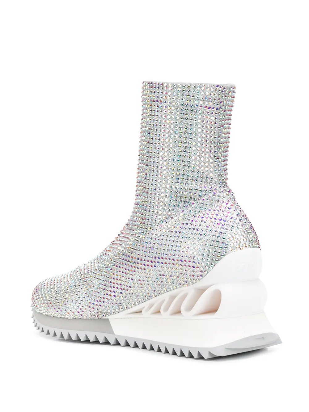 Le Silla Reiko Wave sneakerlaarzen Zilver