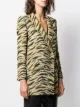 Giuseppe Di Morabito double-breasted animal pattern blazer