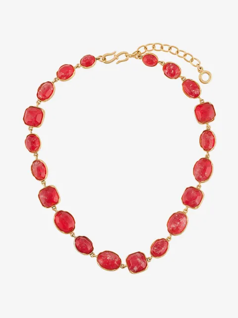 Goossens Cabochons stone-embellished necklace