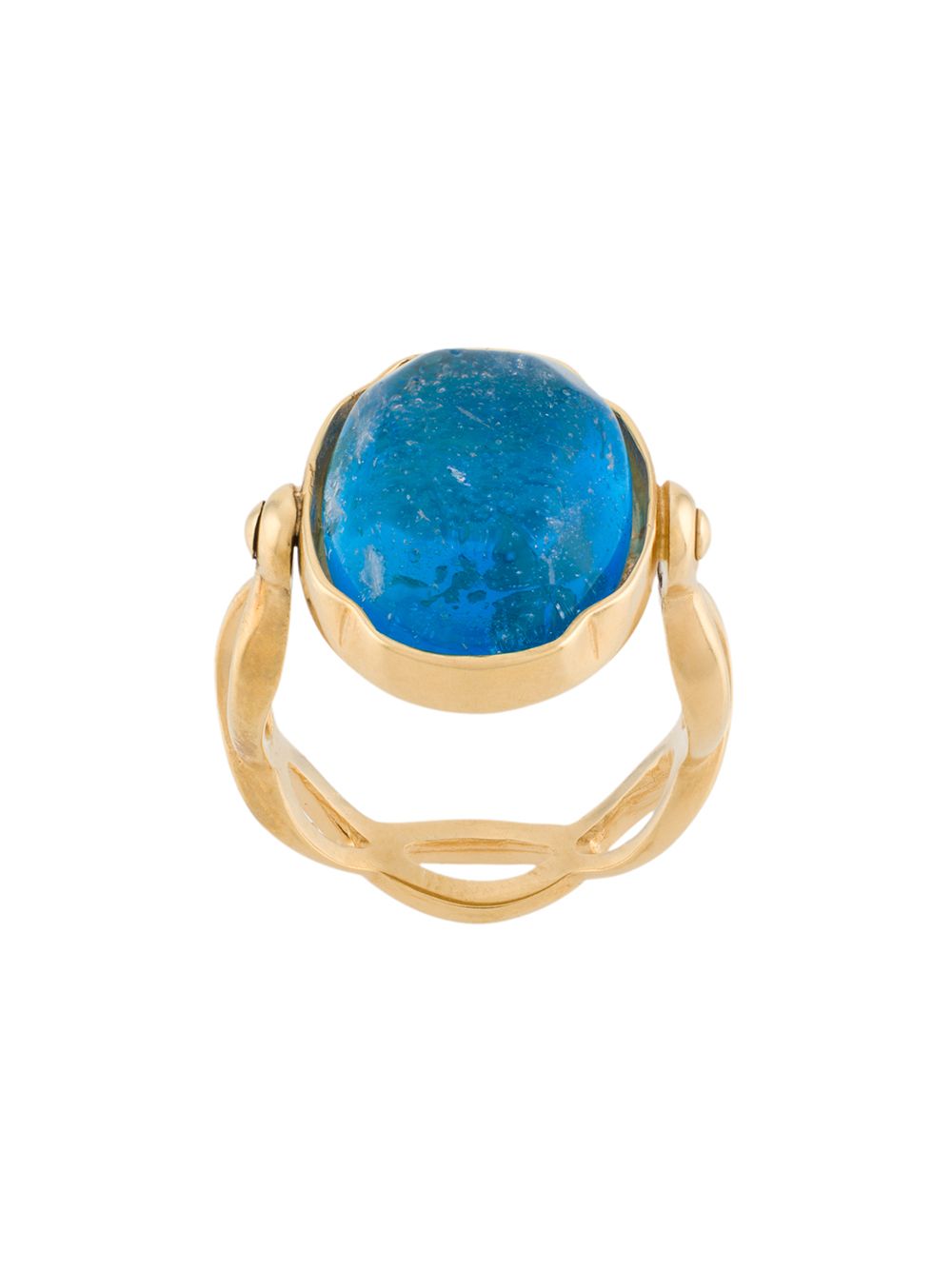 

Goossens Cabochons oval ring - Gold