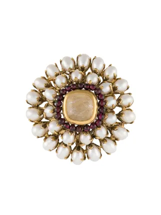 アクセサリー Goossens Perle Baroque floral brooch 14552845_22509467_322.jpg
