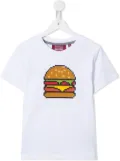 Mostly Heard Rarely Seen 8-Bit burger T-shirt - White