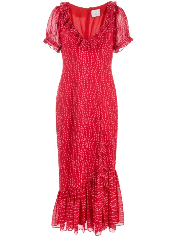 cinq a sept red dress