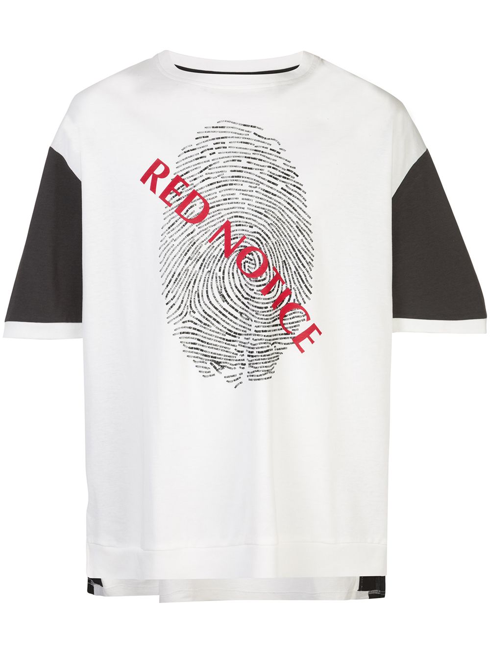 Shop Mostly Heard Rarely Seen Short Sleeve Red Notice Print T-shirt In White