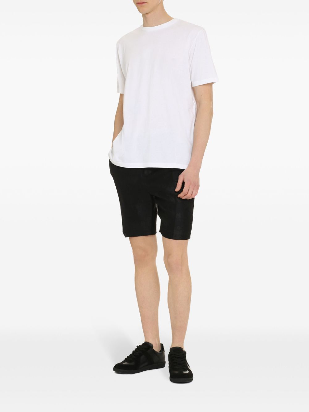 Saint Laurent crew-neck cotton T-shirt - White