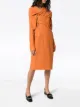 Bottega Veneta wrap-over front midi dress