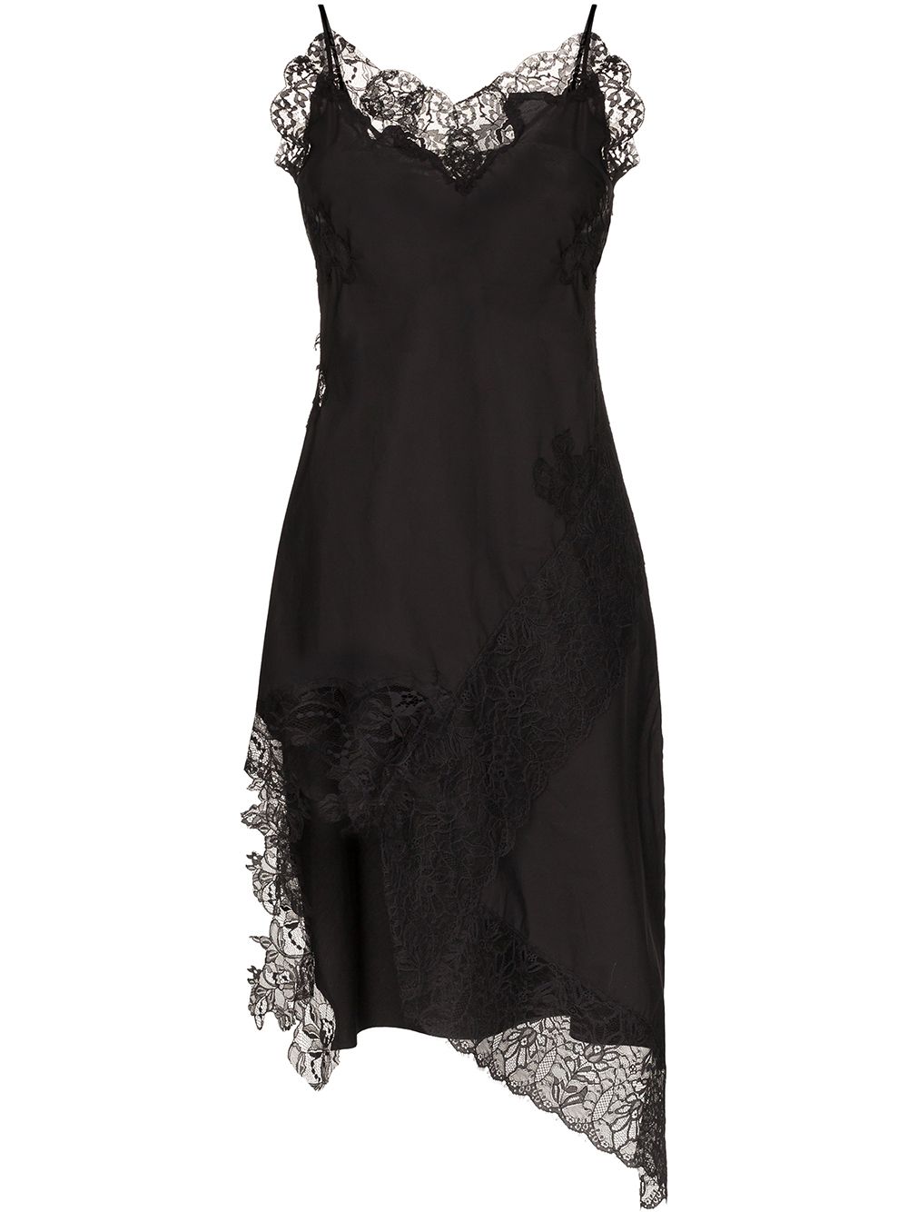 lace trim slip dress