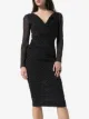 Dolce & Gabbana polka dot fitted midi dress