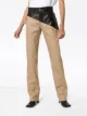 Bottega Veneta leather-panelled cotton trousers