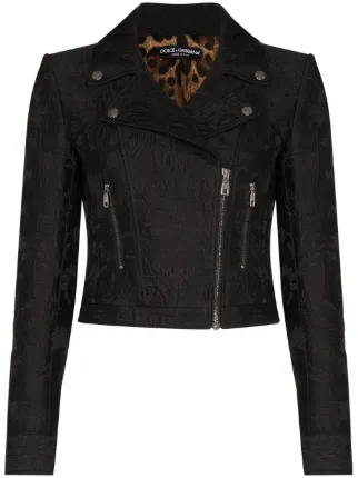 Dolce and gabbana 2025 leather jacket womens