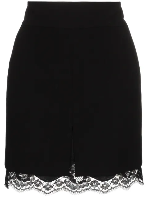 Dolce & Gabbana lace-trim wool miniskirt