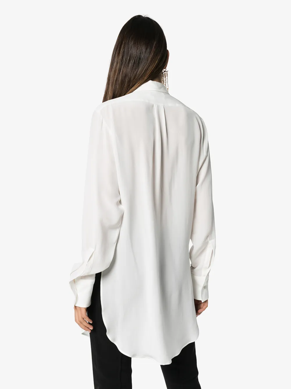 BOTTEGA VENETA QUILTED BIB SILK SHIRT,589625VKME014553783