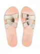 Ancient Greek Sandals platinum desmos leather sandals